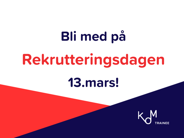 Rekrutteringsdagen - Kom Trainee